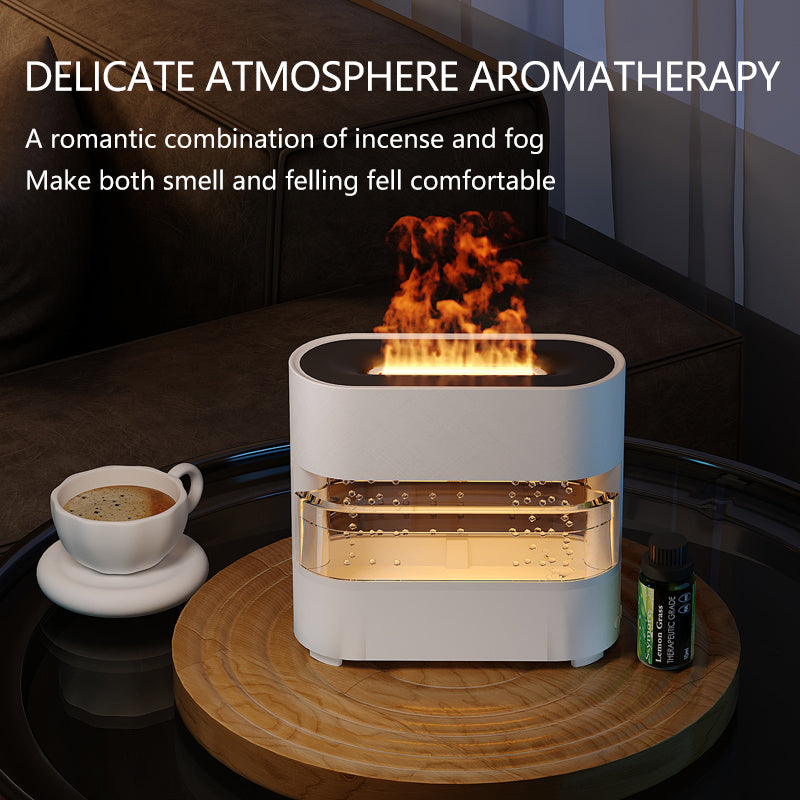 2025 New Products Rain Cloud Fire Humidifier Water Drip Novedades 2024 Rain Water Diffuser Fire Flame Humidifier Aroma Diffuser