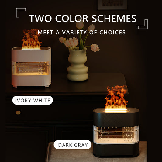 2025 New Products Rain Cloud Fire Humidifier Water Drip Novedades 2024 Rain Water Diffuser Fire Flame Humidifier Aroma Diffuser