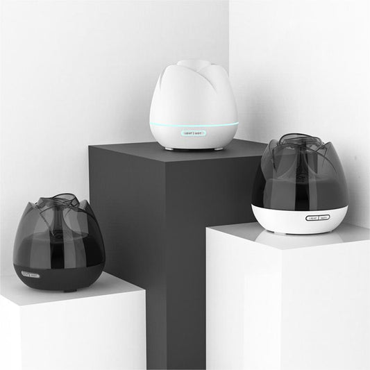 2025 New Rose Aroma Diffuser Negative Ion Diffuser Humidifier Colorful Atmosphere Lamp Aroma Diffuser